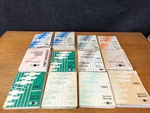 lot 253 image: Lot of (12) 1987 Chevrolet Car  Truck Service Manuals