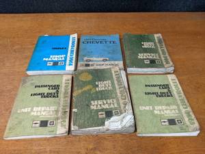 lot 255 image: Lot of (6) 1980 Chevrolet Car  Truck Service Manuals