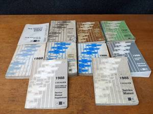 lot 256 image: Lot of (10) 1988 Chevrolet Car  Truck Service Manuals