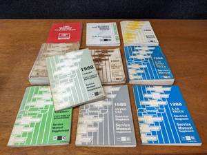 lot 259 image: Lot of (10) 1988 Chevrolet Car  Truck Service Manuals