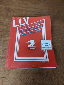 lot 262 image: 1987-1992 US Postal Service LLV Service Manual