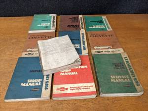 lot 269 image: Lot of (10) 1978 & 1979 Chevrolet Car  Truck Service Manuals