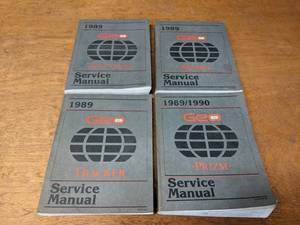lot 274 image: Lot of (4) 1989 Geo Service Manuals