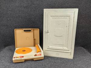 lot 295 image: Pie Locker and Vintage Fisher-Price Turntable