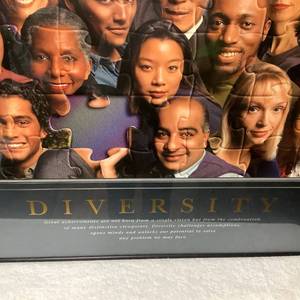 lot 55 image: Diversity Framed Art