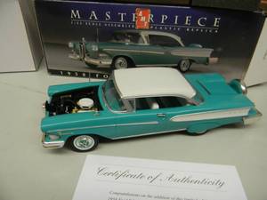 lot 8 image: AMT MASTERPIECE ASSEMBLED PLASTIC 125 SCALE 1958 FORD EDSEL - IN BOX - NICE - SEE PICTURES