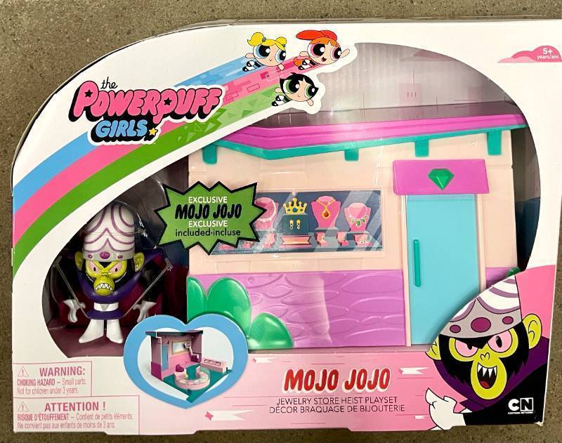 Powerpuff Girls Play set Mojo Jojo Jewelry Store Heist Toy By Spin Master