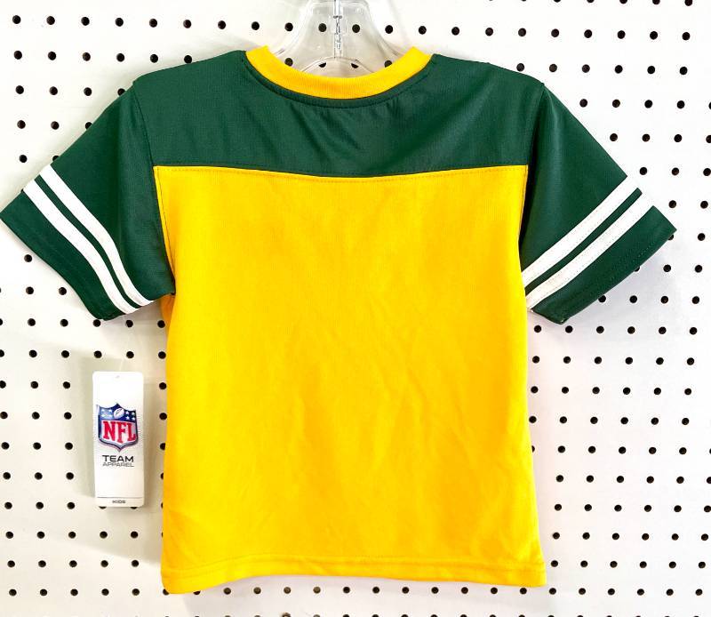 Green Bay Packers Youth Boys Jersey Style Shirt 2T
