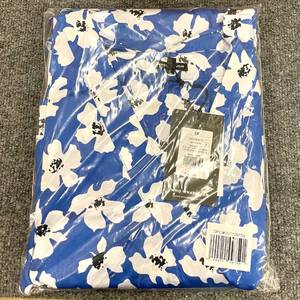 Womens Blue Floral Dress Fit &amp Flare Faux Wrap Pockets Size 3X.