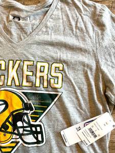 NFL Green Bay Packers Womens V-Neck Shirt XL