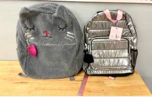 Lot of 2 Childens Girls Fashion Backpacks.&nbsp