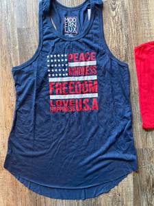 Lot of 2 USA 4th&nbsp of July Themed Womens Juniors Tops Size XS