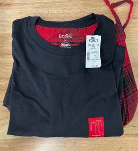 Croft and Barrow Mens Buffalo Pants Sleep Pants and Long Sleeved Shirt Set Size M.&nbsp