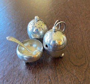 Sterling Silver Salt and Pepper Cellar Set