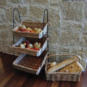Three Tier Dry Goods Stand and Basket