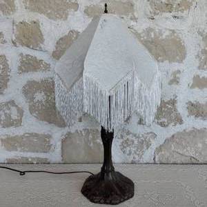 Lamp with Fringe Shade