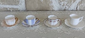 Four Nikko Tea Cups with Saucers