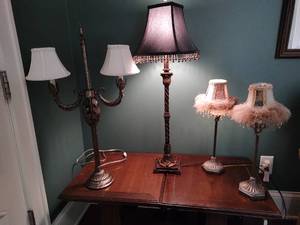 Four Table Lamps