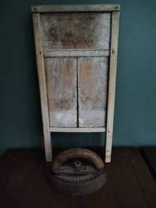 Vintage Iron and Washboard