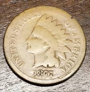 1877 INDIAN HEAD CENT KEY DATE COIN