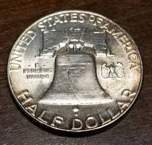1958 FRANKLIN HALF DOLLAR BU