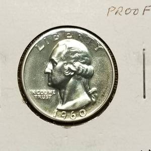 1960 US 4 COIN PROOF SET 25C 10C 5C 1C