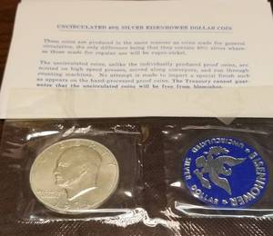 1971-S PROOF 40% SILVER EISENHOWER DOLLAR BLUE PACK