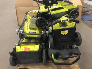 Sorted pallet of ryobi lawn mowers- mixed conditions -see pictures