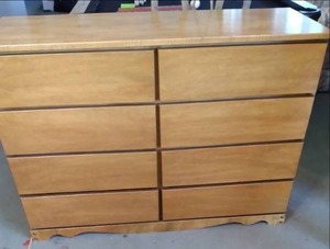 8 Drawer Wood Dresser 48 X 17 X 3...