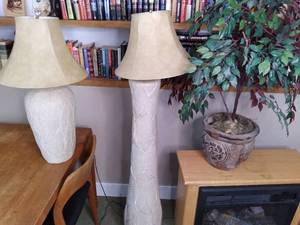 (2) Ceramic Lamps (29 & 58 Tall) ...