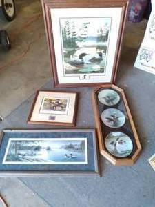 4 pc. Framed Loom Artwork Dominion...