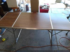 Vintage Folding Card Table 71 X 30...