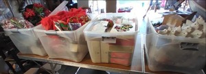 (4) Totes Full of Holiday & Christm...