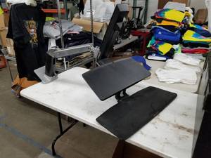 lot 2 image: Ergotron Computer Desktop Riser Stand