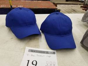 lot 19 image: Lot of ( 8 ) Port and Company Baseball Caps Blue