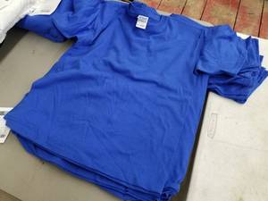 lot 31 image: Lot of ( 10 ) Gildan Childrens T-Shirts Medium Blue