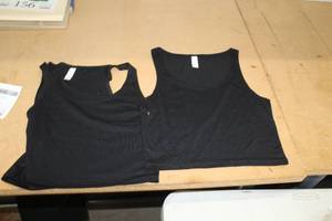 lot 154 image: Lot of ( 2 ) Bella  Canvas Ladies Sport Tops X-Small Black