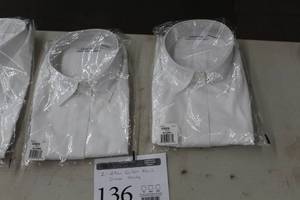 lot 136 image: Lot of ( 2 ) Calvin Klein Mens Dress Shirts 2X-Large White