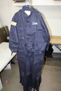 lot 207 image: Pacific & Maine FR Mechanics Overall 38 Tall Blue with logo Nuverra Environmental Solutions
