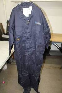 lot 206 image: Pacific & Maine FR Mechanics Overall 52 Tall Blue with logo Nuverra Environmental Solutions