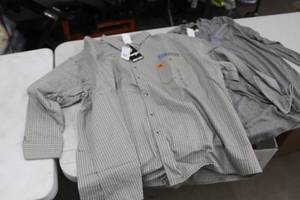 lot 216 image: Lot of ( 2 ) FR Long Sleeve Button Up Work Shirts 4X-Large Grey