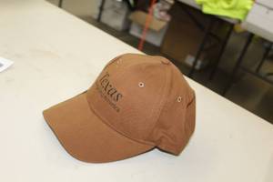 lot 260 image: Lot of ( 24 ) Baseball Caps Dark Brown with logo Texas Energizing America