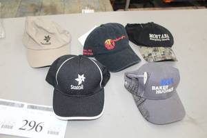 lot 296 image: Lot of ( 5 ) Baseball Caps _various