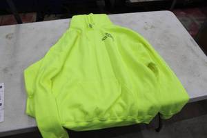 lot 242 image: Jerseez Hooded Sweatshirt 3X-Large High-Visibility Yellow