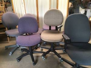 Lot of 5 Office Chairs - Some In Fair Condition