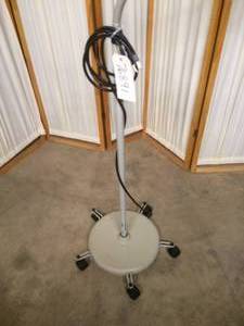 MSRP $600 Medical Surgical Gooseneck Exam Light McKesson Floor Standing Halogen 35 Watt Beige&nbsp&nbsp81-18100 With 5 Caster Mobile Base - Great Working Condition