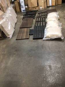 lot 13 image: Outdoor Patio Set (missing hardware) see all pictures
