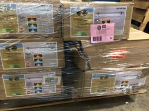 lot 32 image: pallet of assorted 4 ft Led Color Changing Ceiling Lights (6 boxes) see all pictures