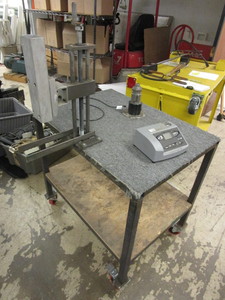 lot 310 image: TORQUE TESTING STATION,  METAL CART