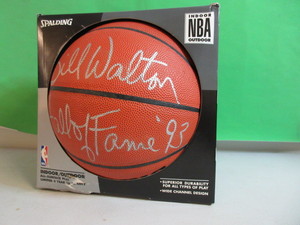 lot 107 image: NBA BILL WALTON HALL OF FAME 93 SIGNED BB
